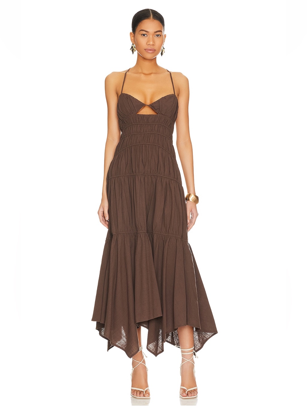 Nwot Talia Dress In Chocolate Nwot